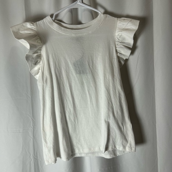 Tuckernuck White Kaia Flutter Sleeve Tee - Picture 2 of 2